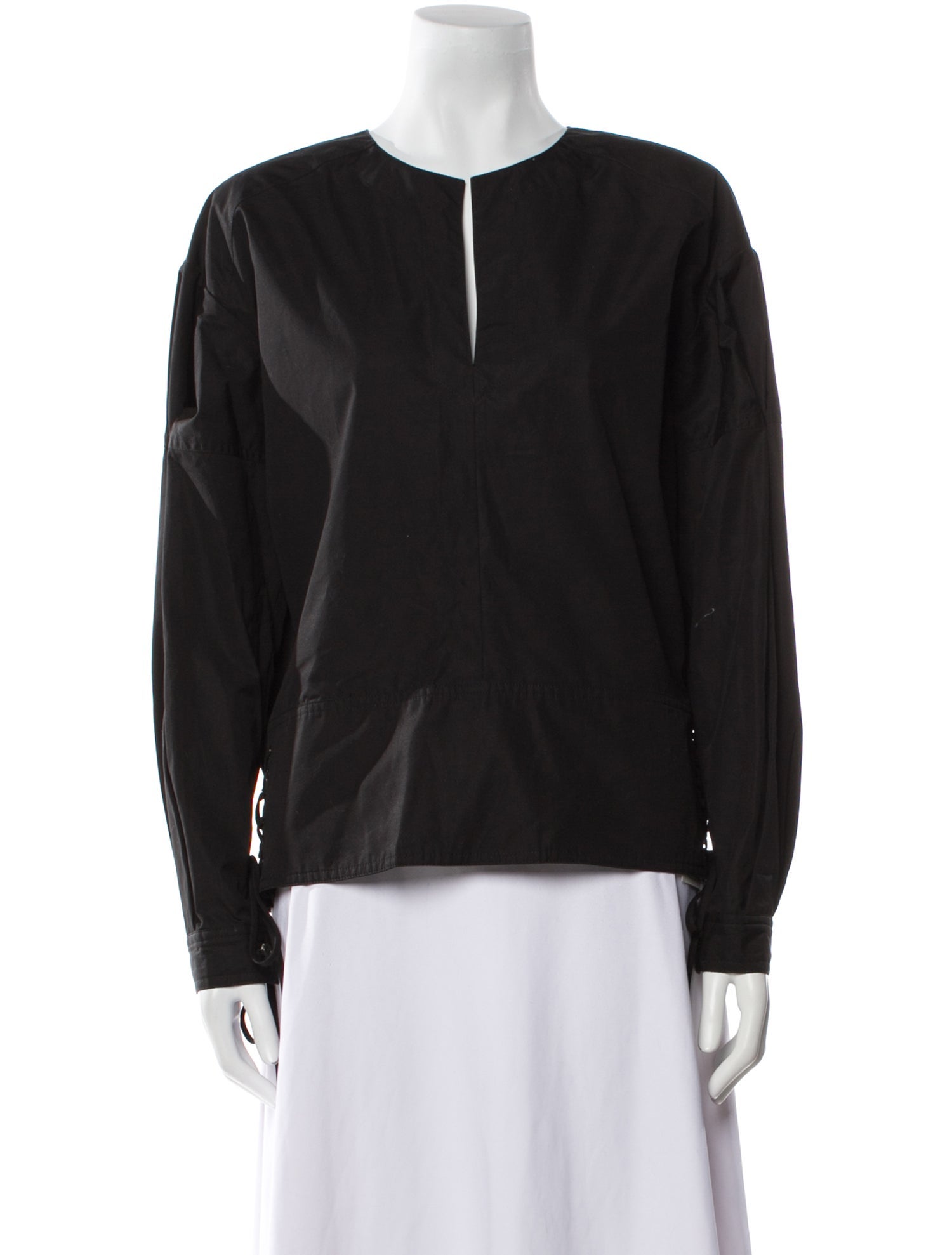 Derek Lam V-Neck Long Sleeve Blouse