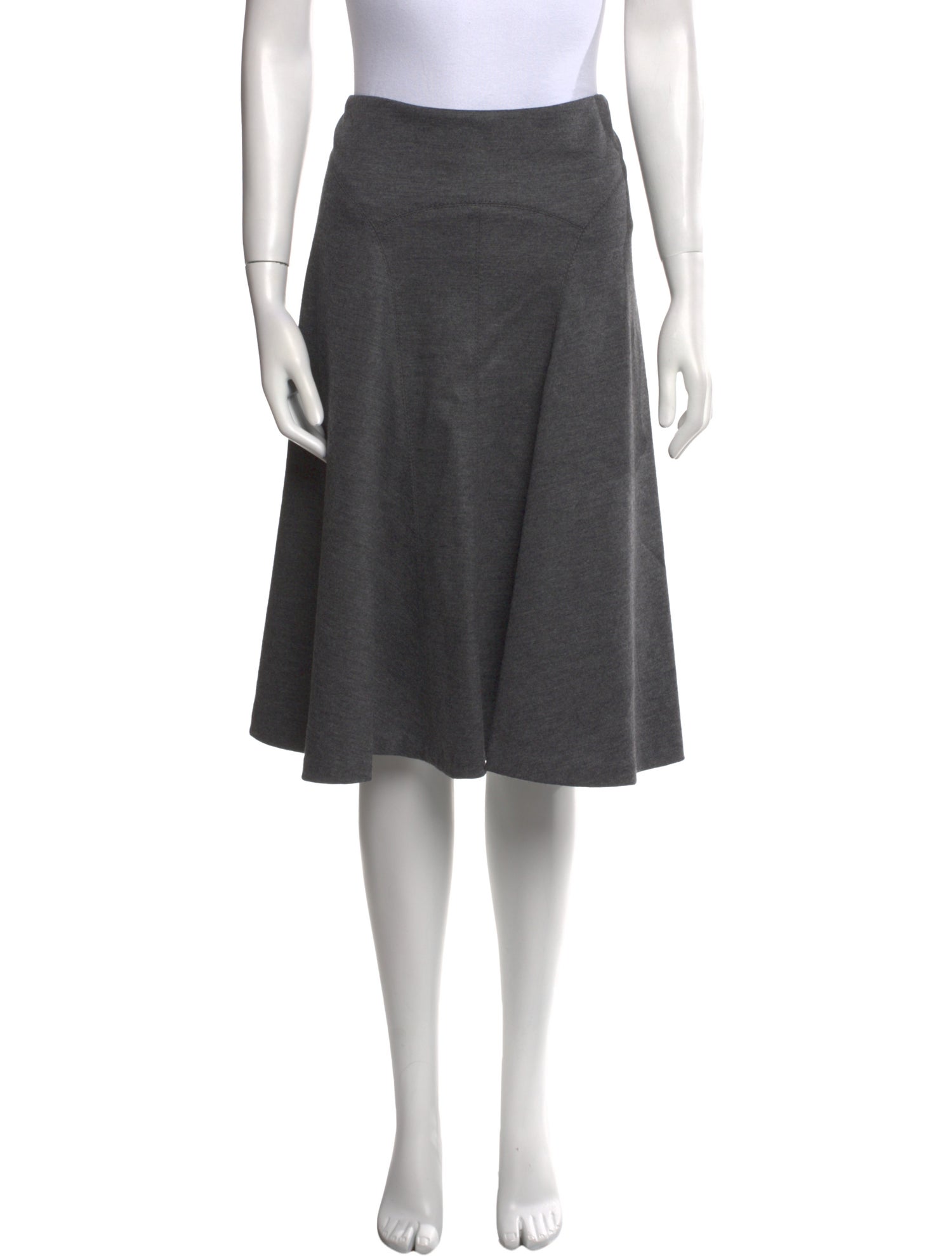 Derek Lam Virgin Wool Knee-Length Skirt