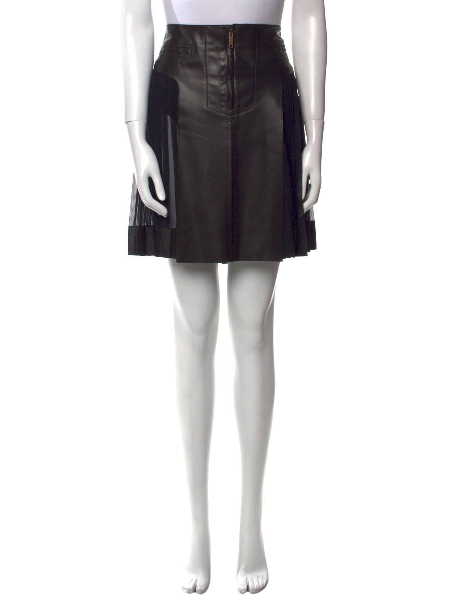 Derek Lam Leather Mini Skirt