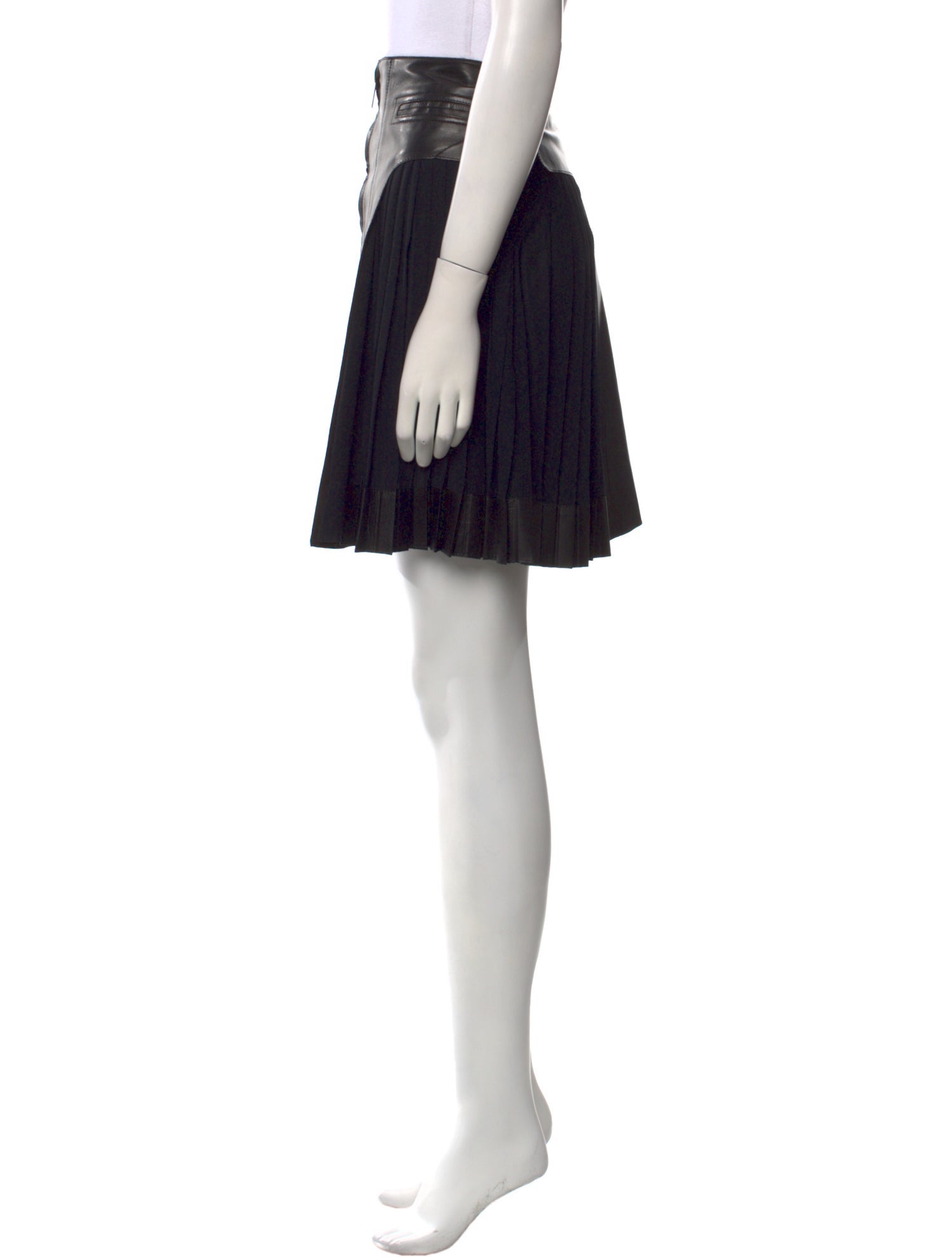 Derek Lam Leather Mini Skirt