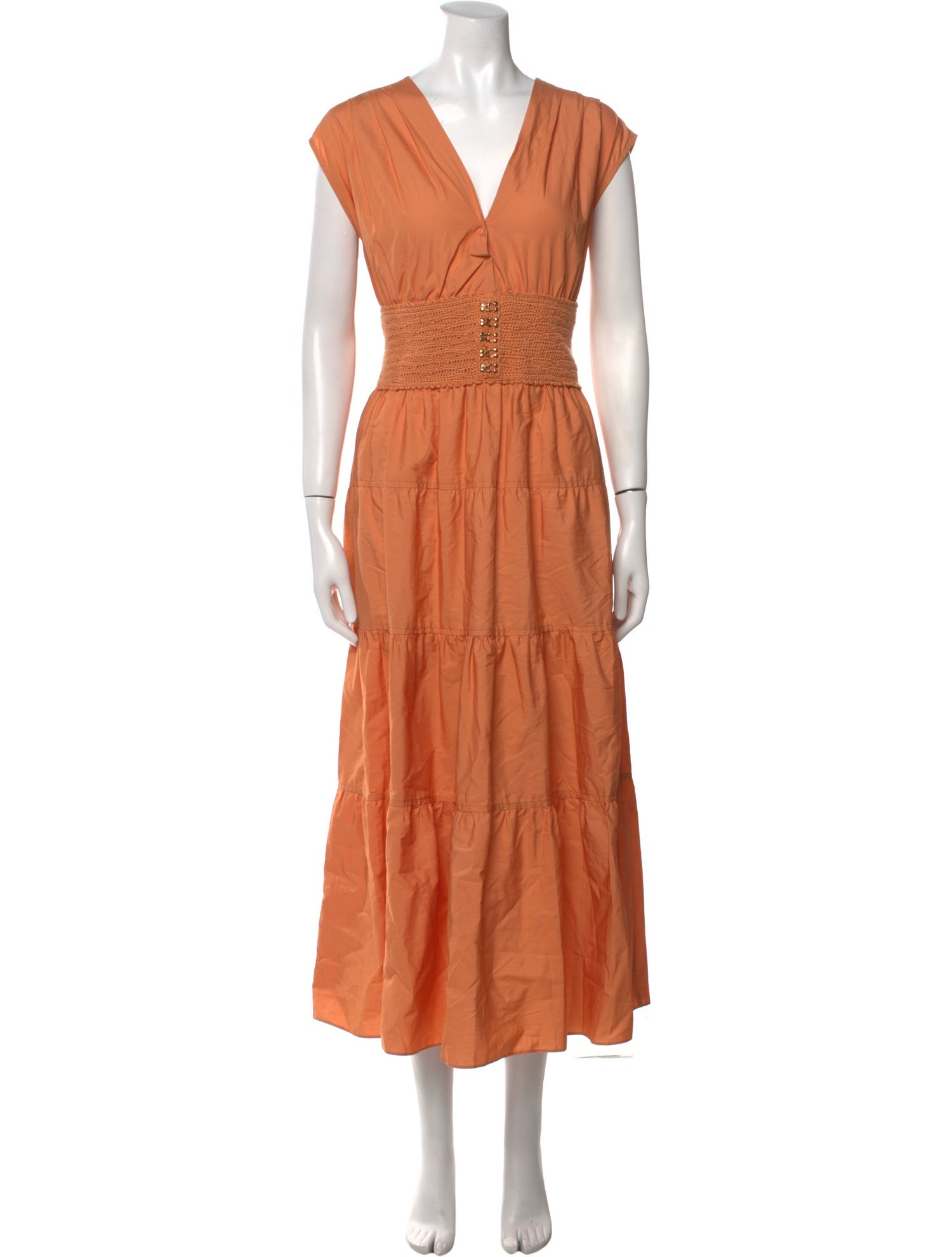 Derek Lam V-Neck Long Dress