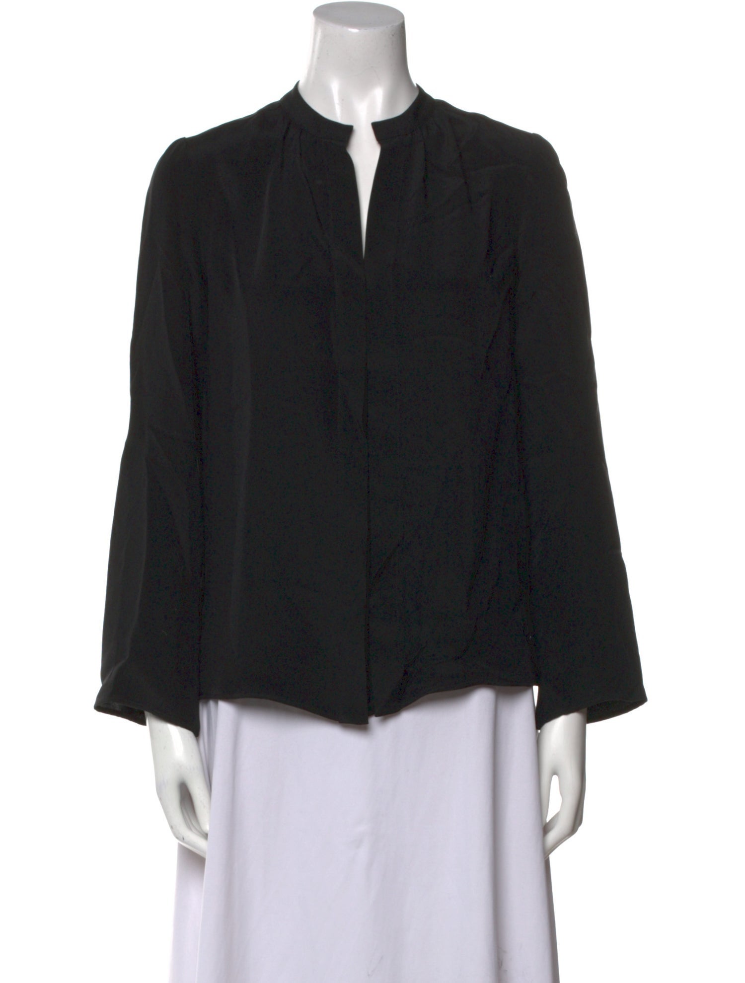 Derek Lam V-Neck Long Sleeve Blouse