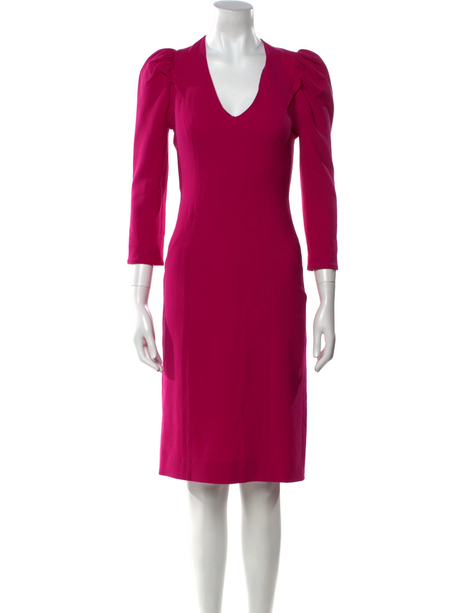 Derek Lam V-Neck Knee-Length Dress