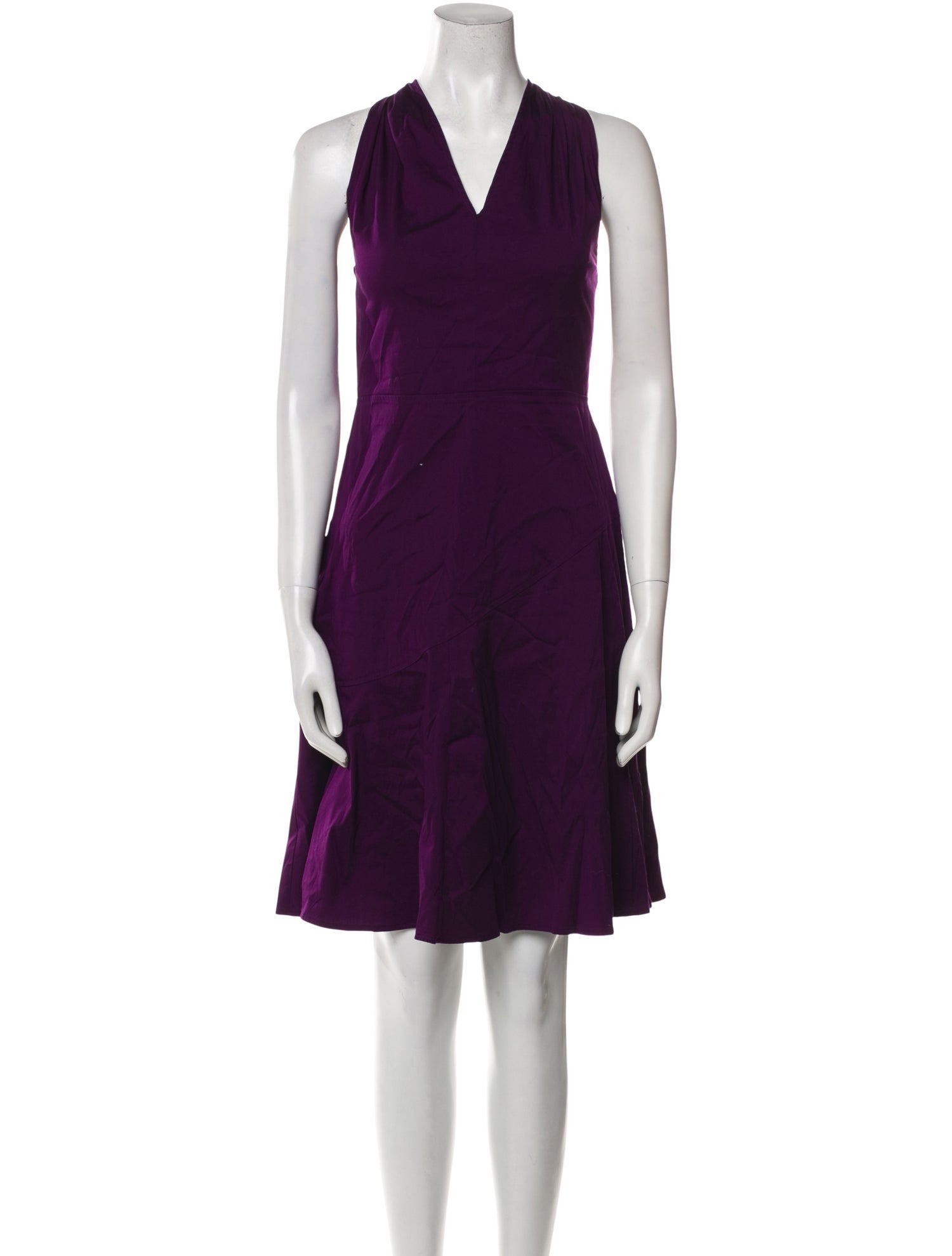 Derek Lam V-Neck Knee-Length Dress