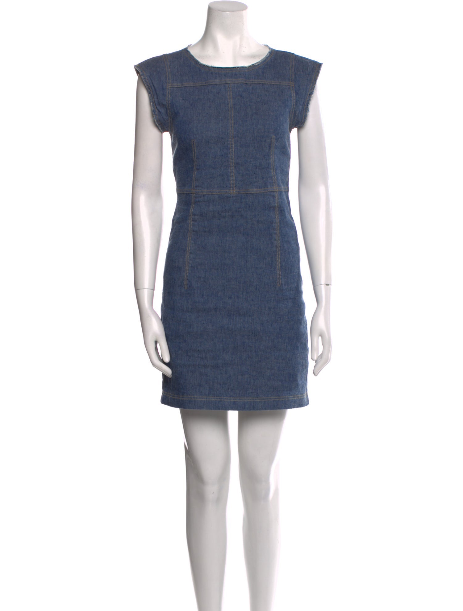 Derek Lam Crew Neck Mini Dress