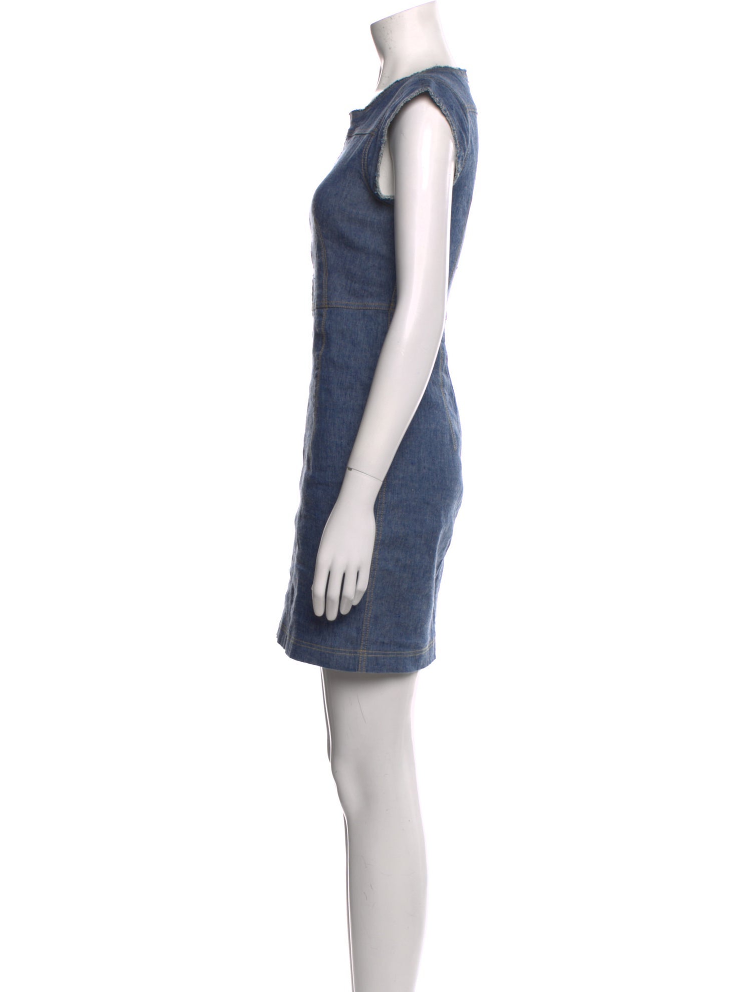 Derek Lam Crew Neck Mini Dress