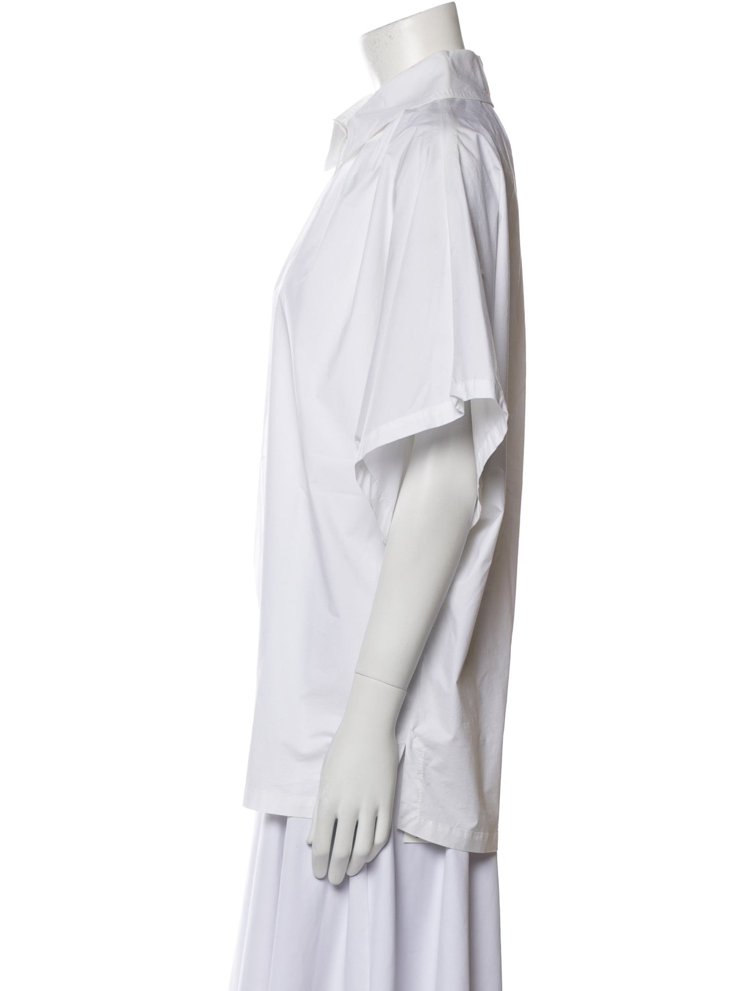 Derek Lam Short Sleeve Button-Up Top