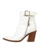 Derek Lam Embossed Leather Embroidered Accent Boots