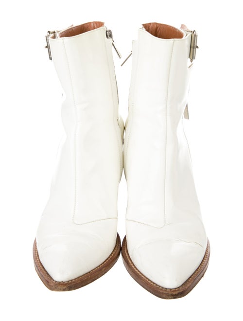 Derek Lam Embossed Leather Embroidered Accent Boots