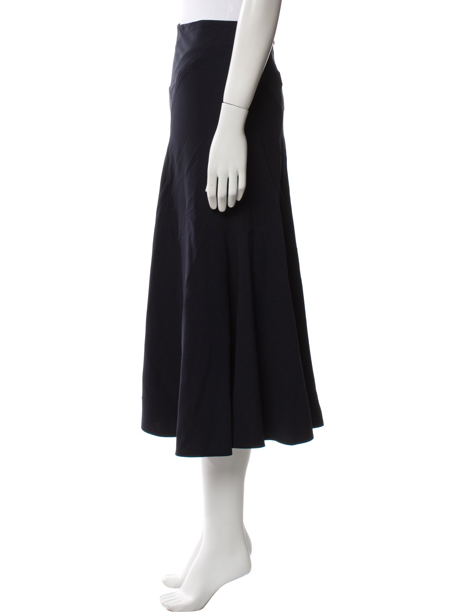 Derek Lam Ruffle Embellishment Midi Length Skirt