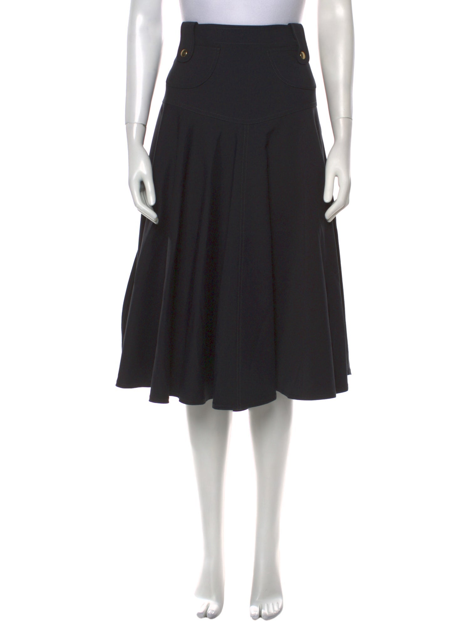 Derek Lam Ruffle Embellishment Knee-Length Skirt