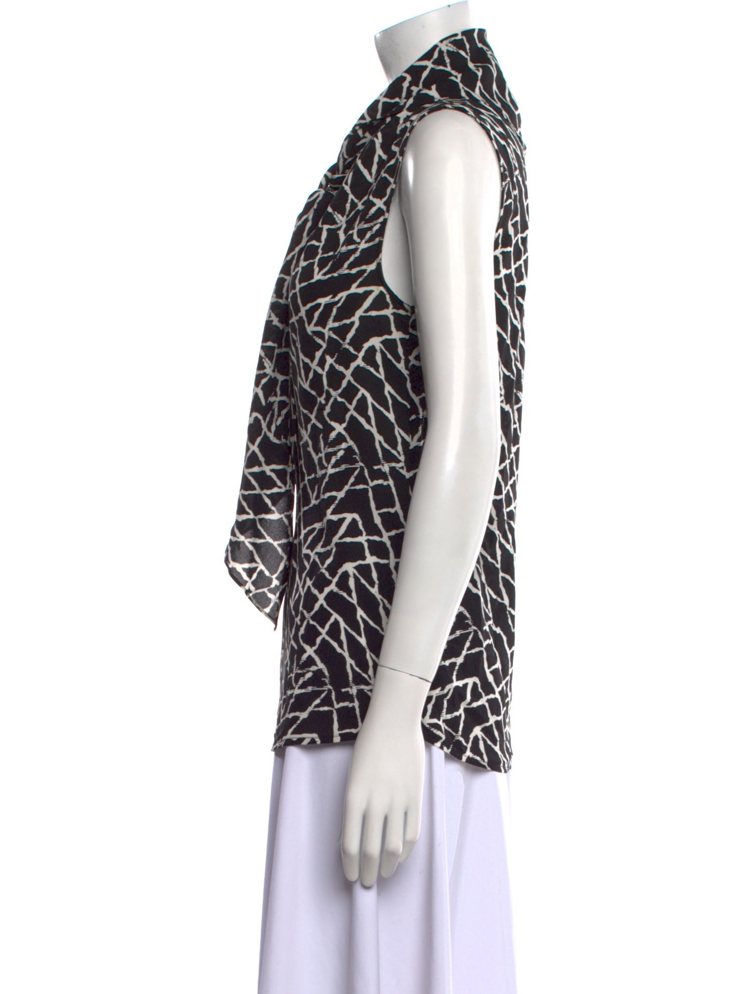 Derek Lam Silk Printed Top