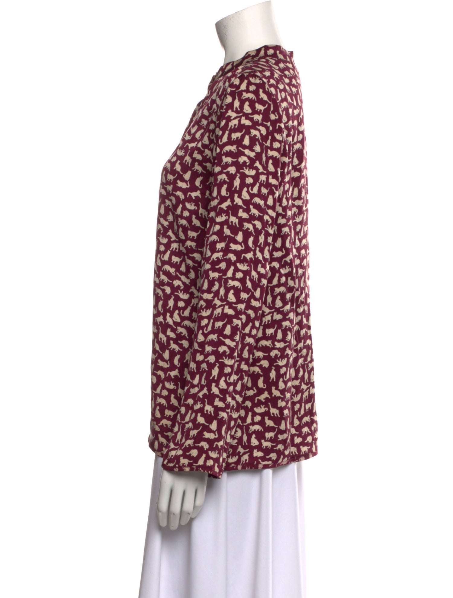 Derek Lam Silk Printed Blouse