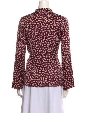 Derek Lam Silk Printed Blouse