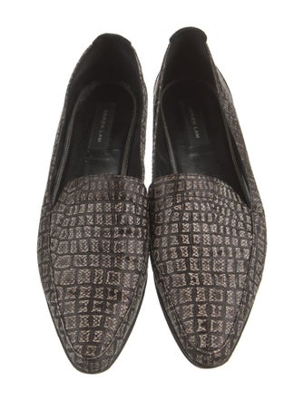 Derek Lam Leather Animal Print Loafers