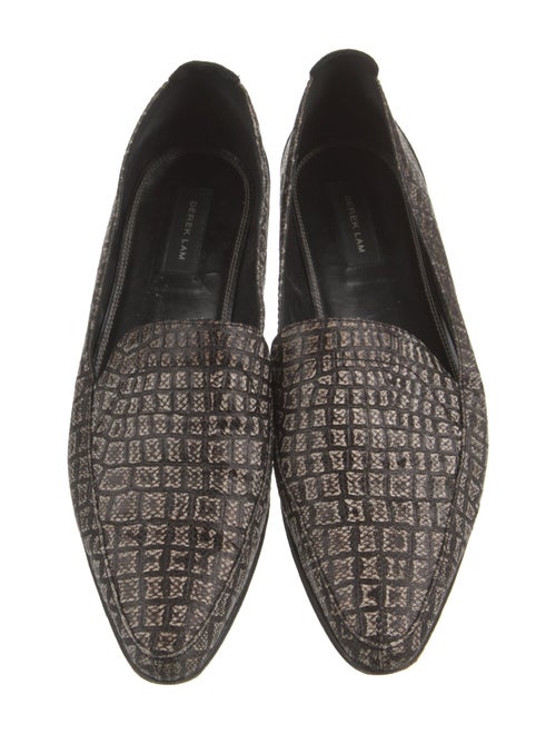 Derek Lam Leather Animal Print Loafers