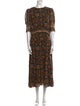 Derek Lam Floral Print Long Dress
