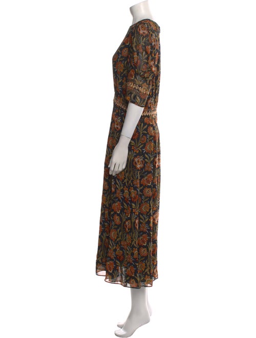 Derek Lam Floral Print Long Dress