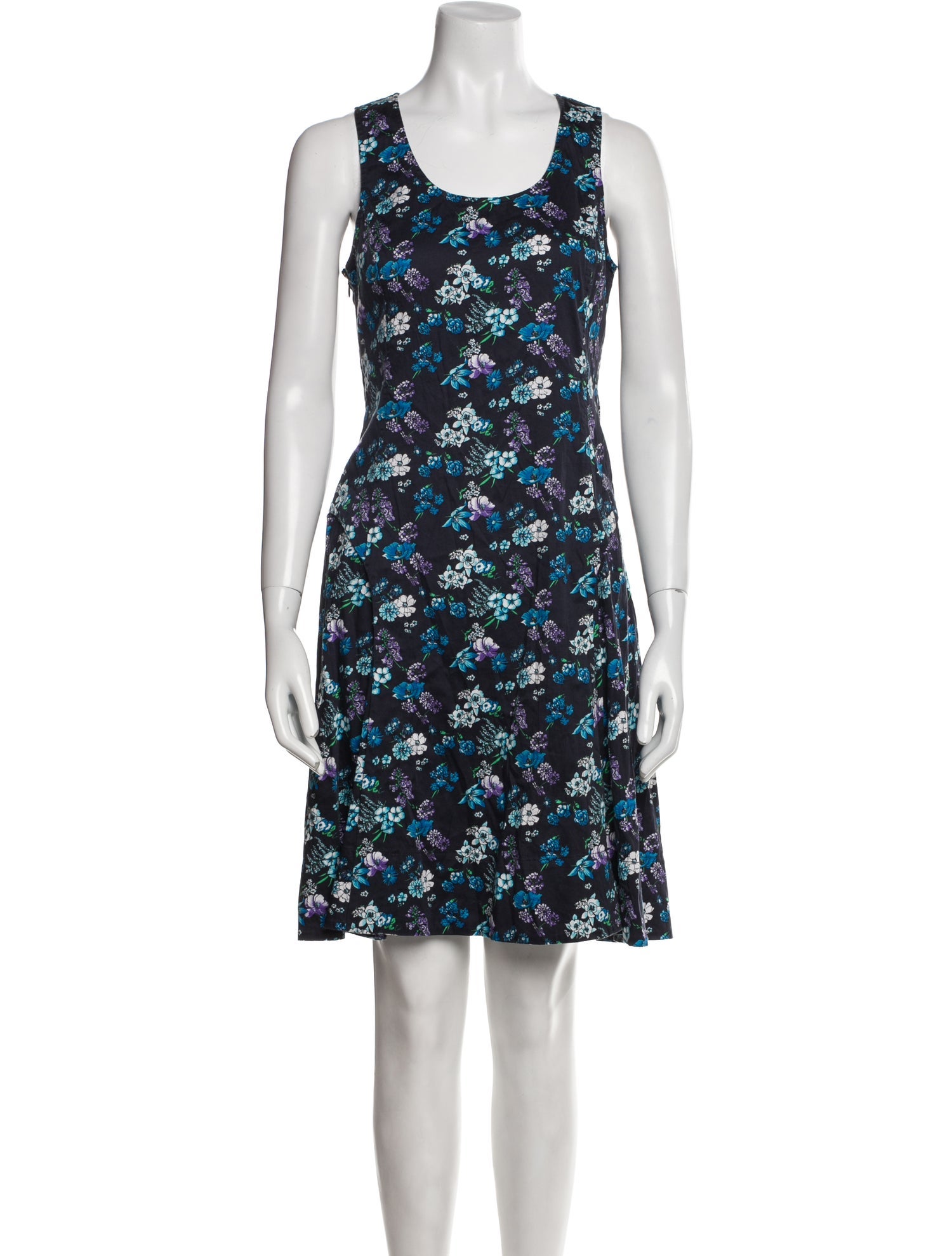 Derek Lam Floral Print Knee-Length Dress