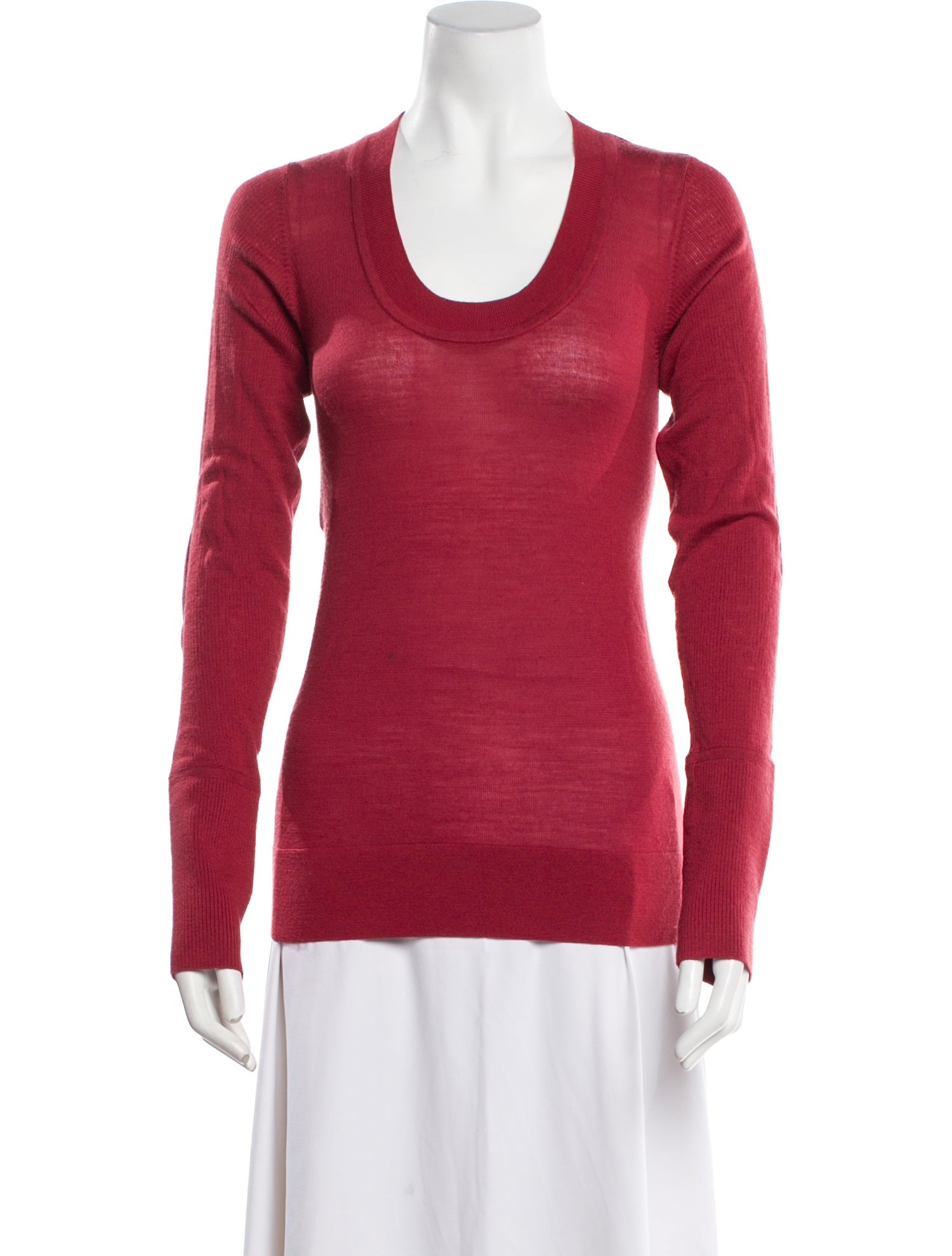 Derek Lam Merino Wool Scoop Neck Sweater