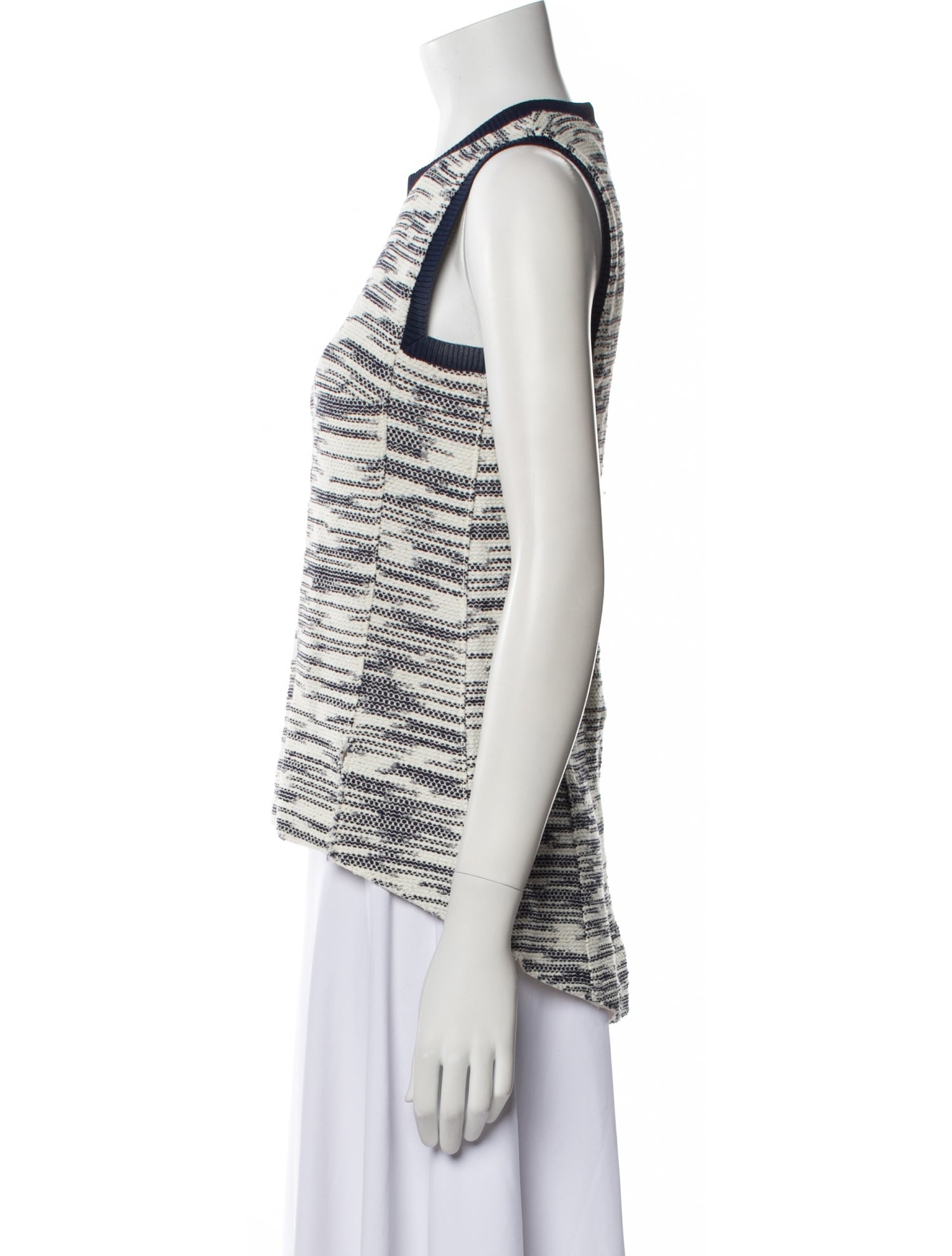 Derek Lam Striped Crew Neck Top