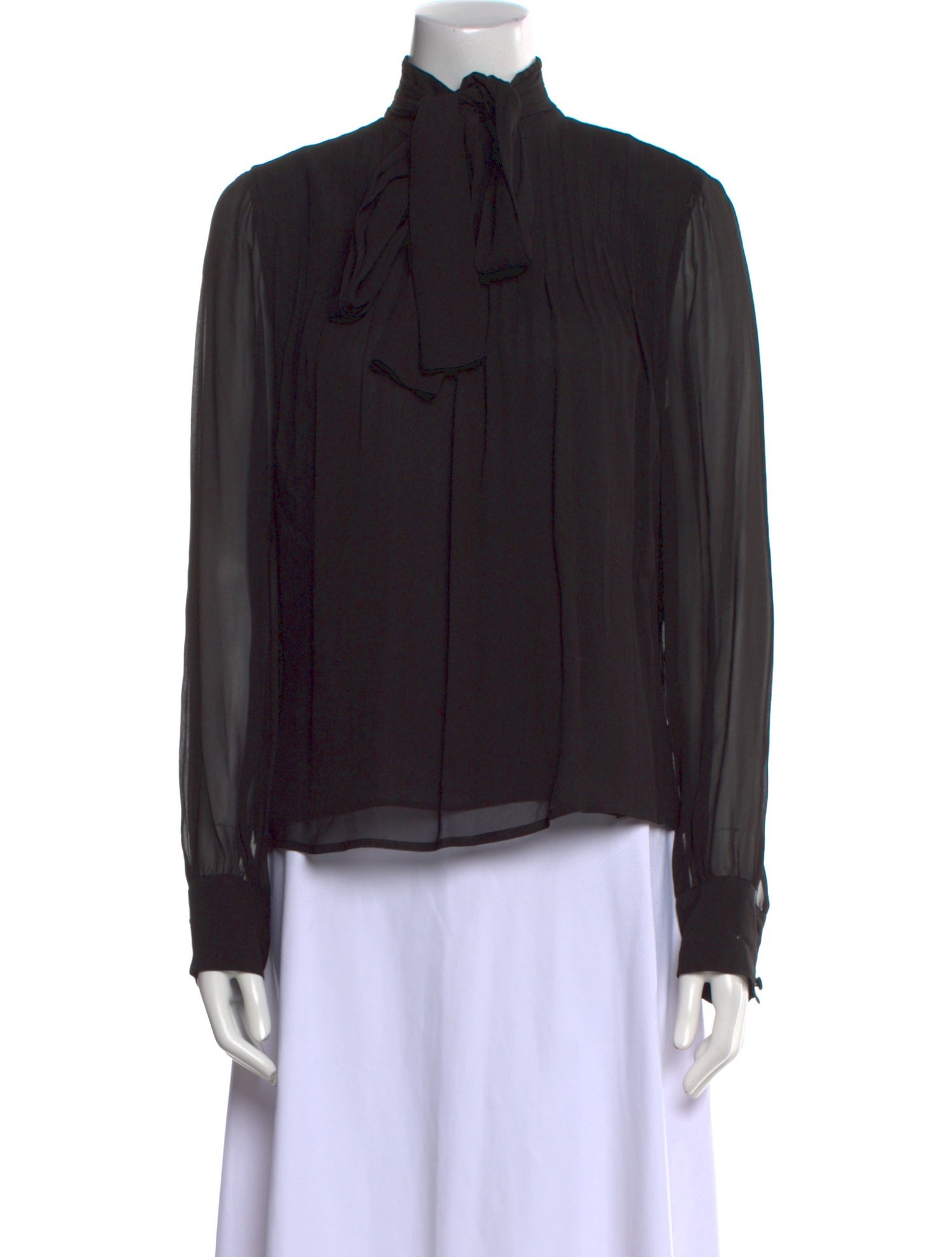 Derek Lam Mock Neck Long Sleeve Blouse w/ Tags