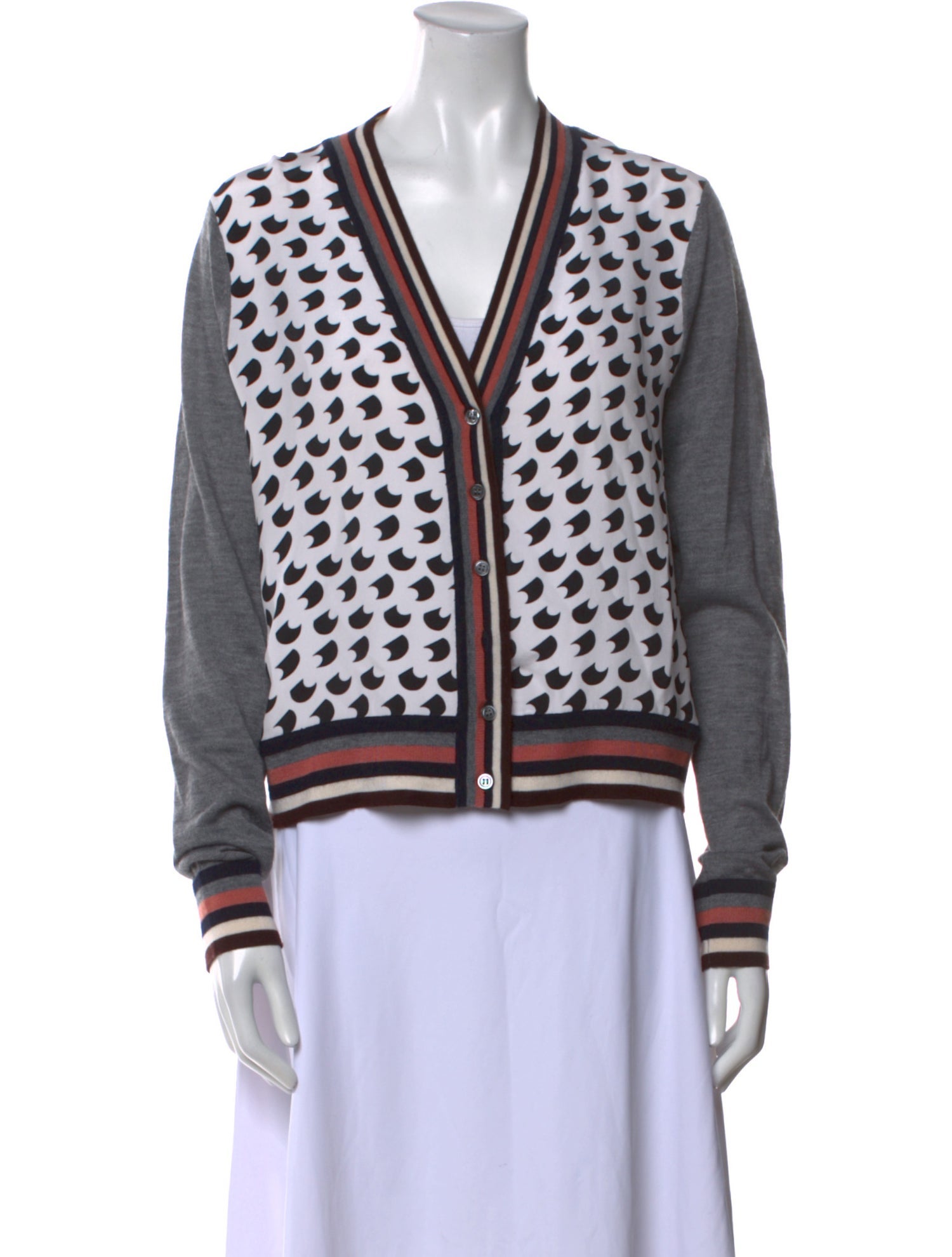 Derek Lam Cashmere Printed Sweater