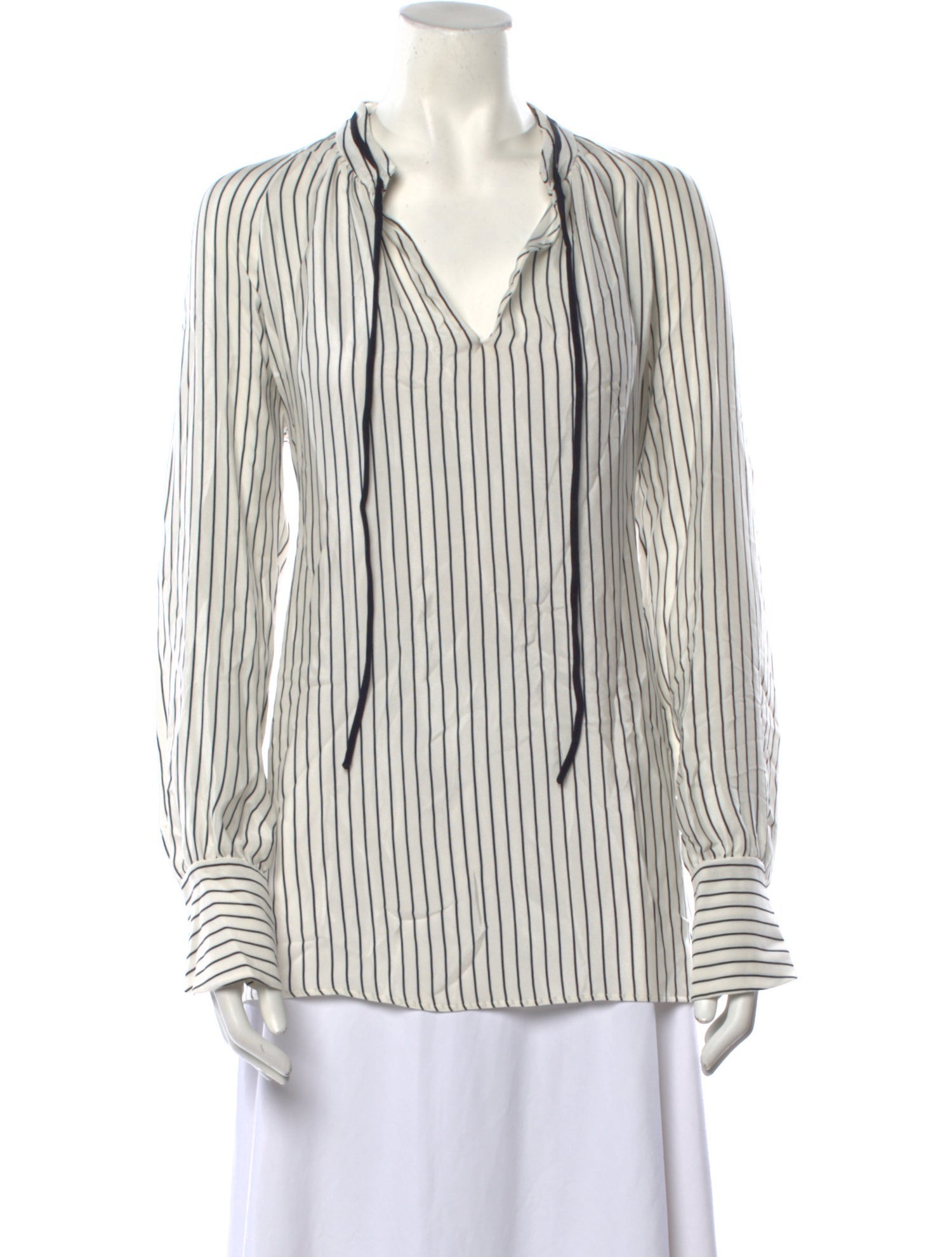 Derek Lam Silk Striped Blouse