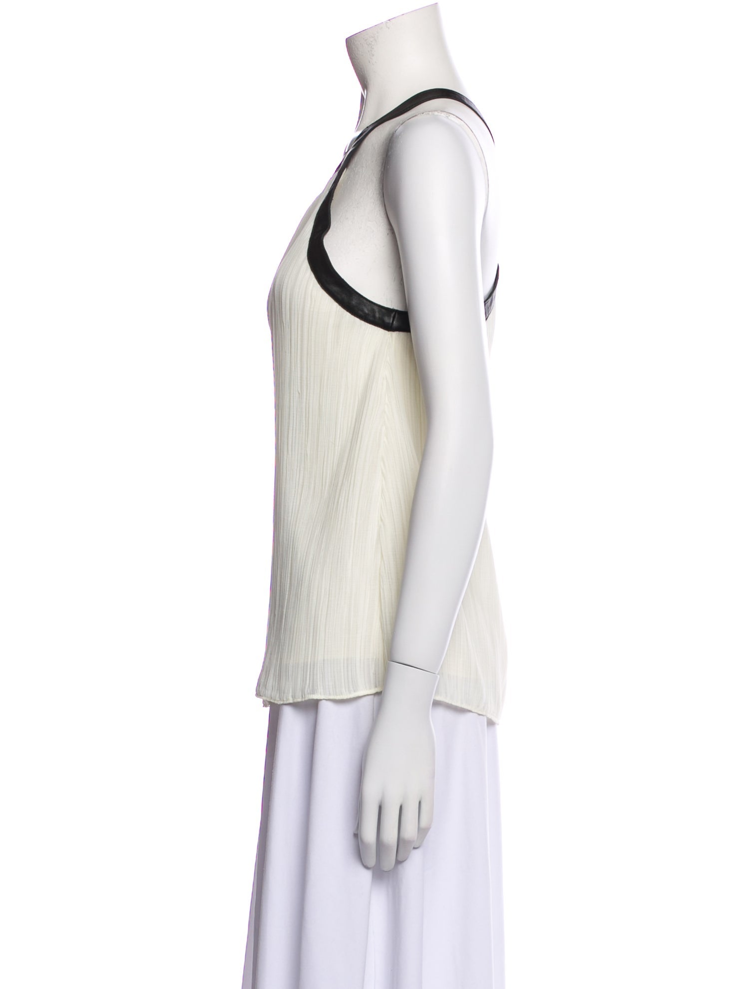 Derek Lam Square Neckline Sleeveless Top