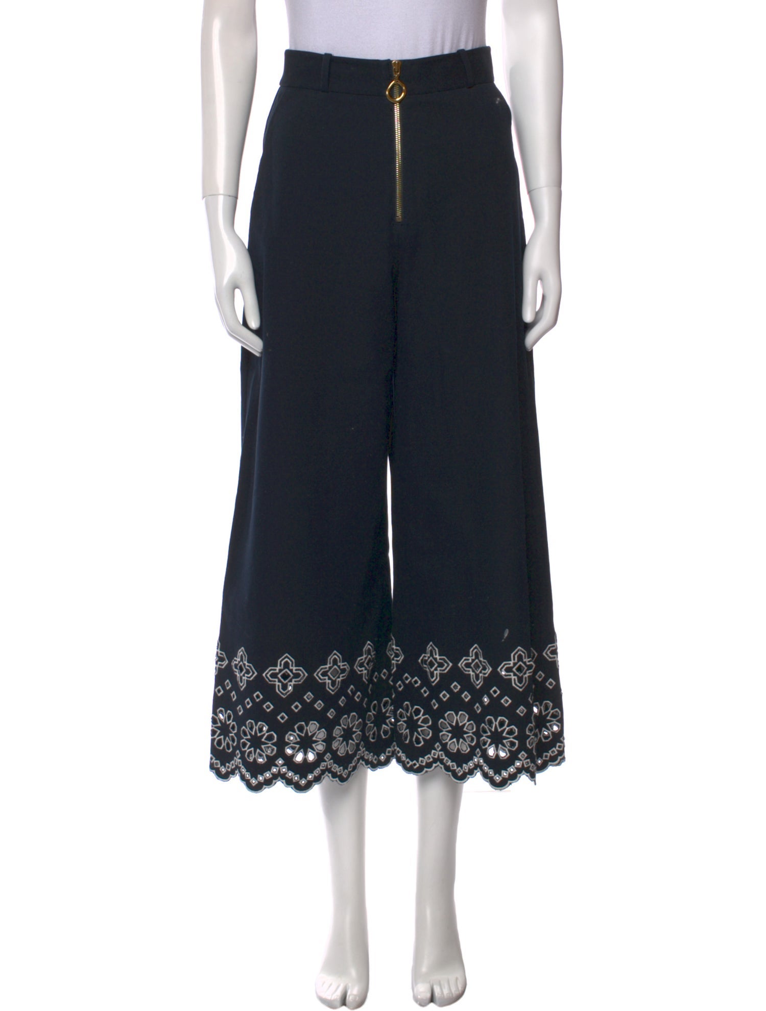 Derek Lam Printed Wide Leg Pants