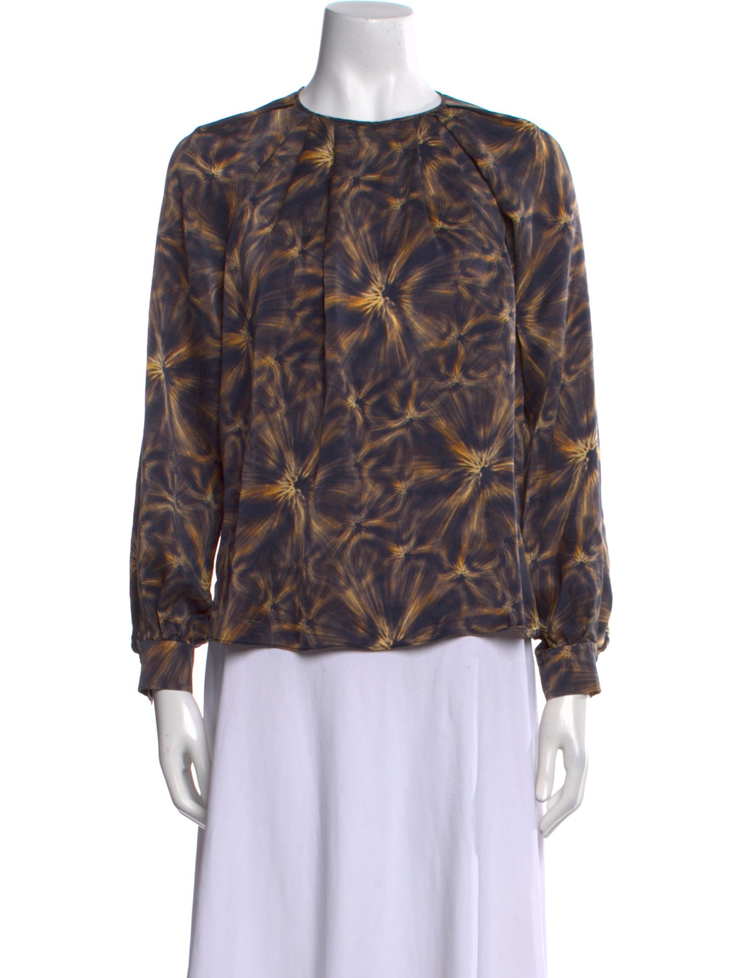 Derek Lam Silk Printed Blouse