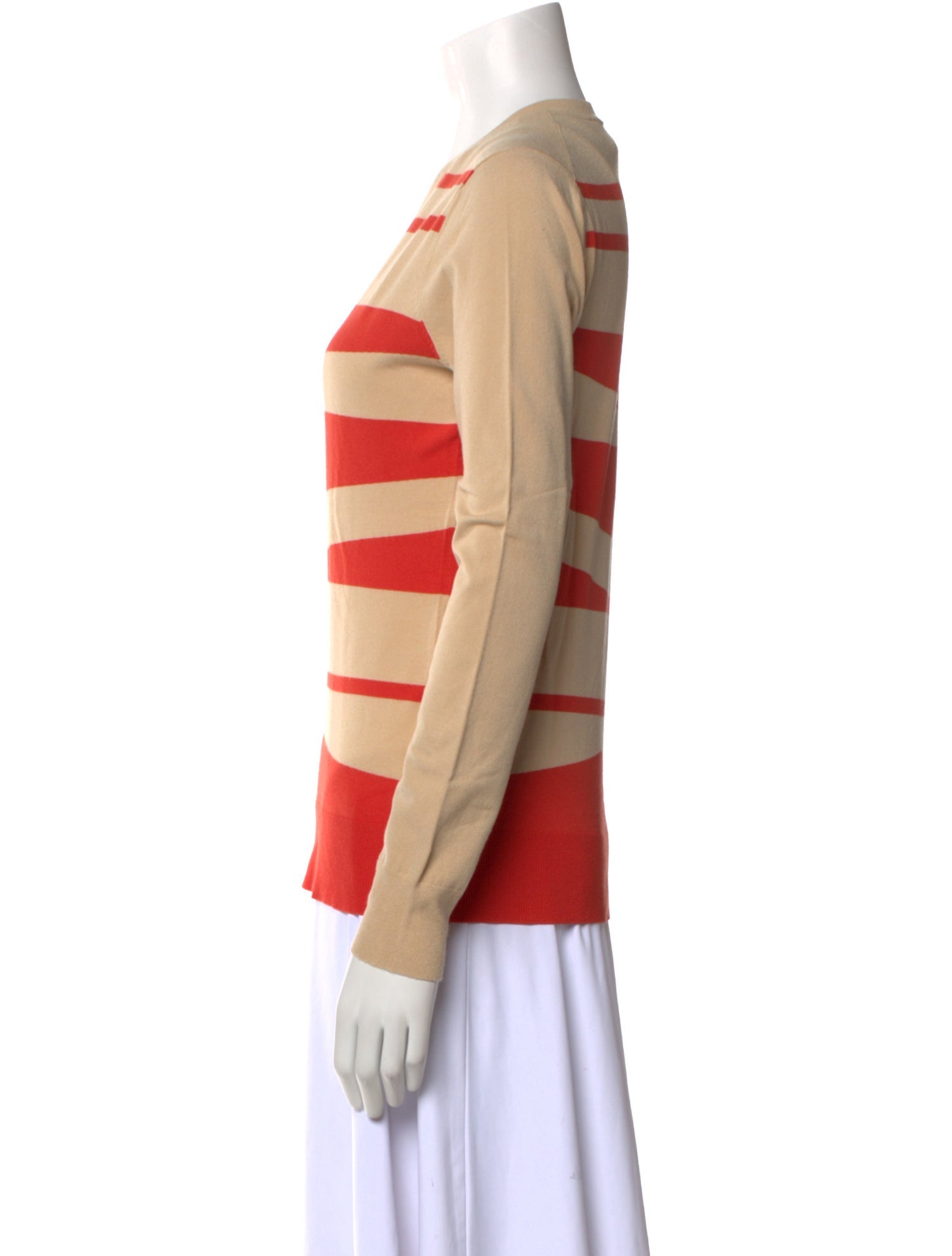 Derek Lam Striped V-Neck Sweater