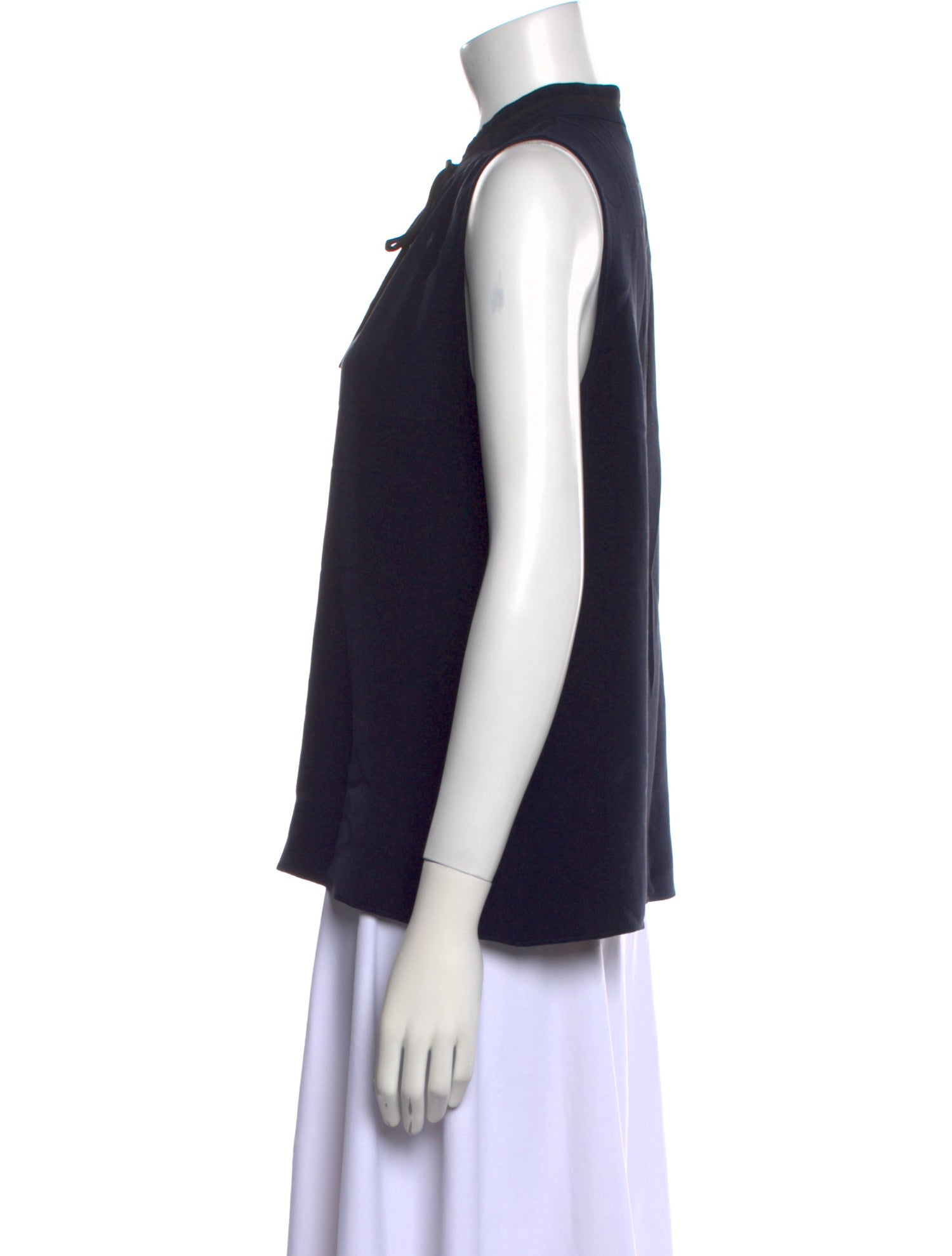 Derek Lam Silk Tie Neck Blouse