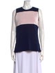 Derek Lam Colorblock Pattern Crew Neck Top