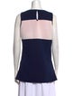Derek Lam Colorblock Pattern Crew Neck Top