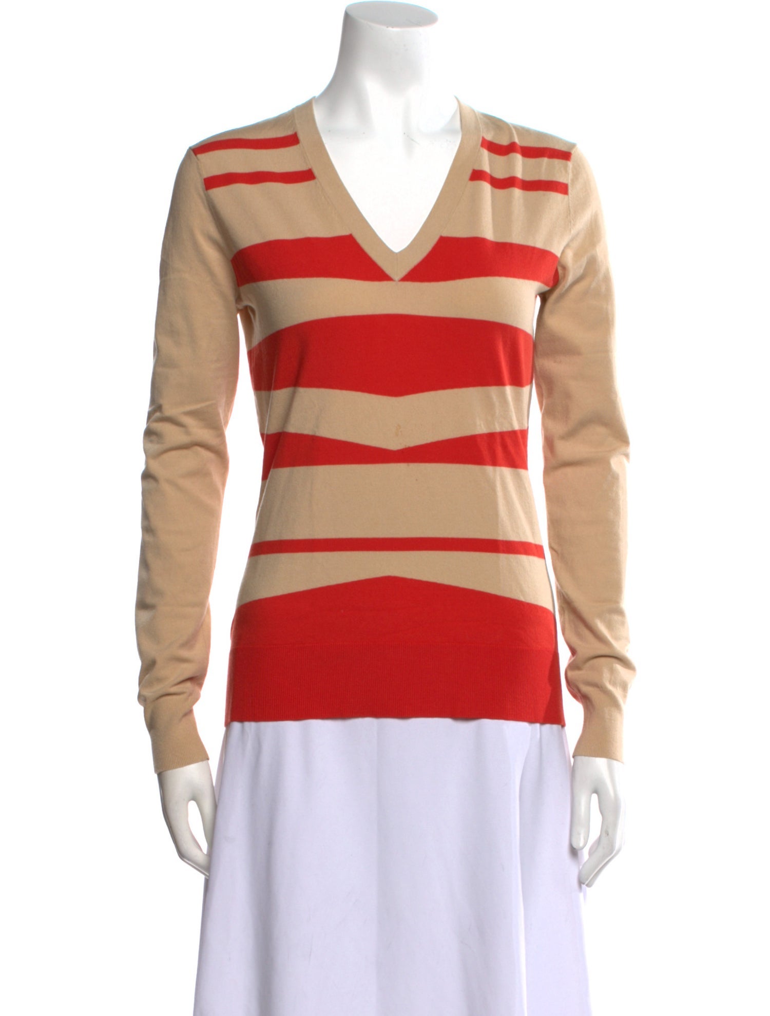 Derek Lam Striped V-Neck Top