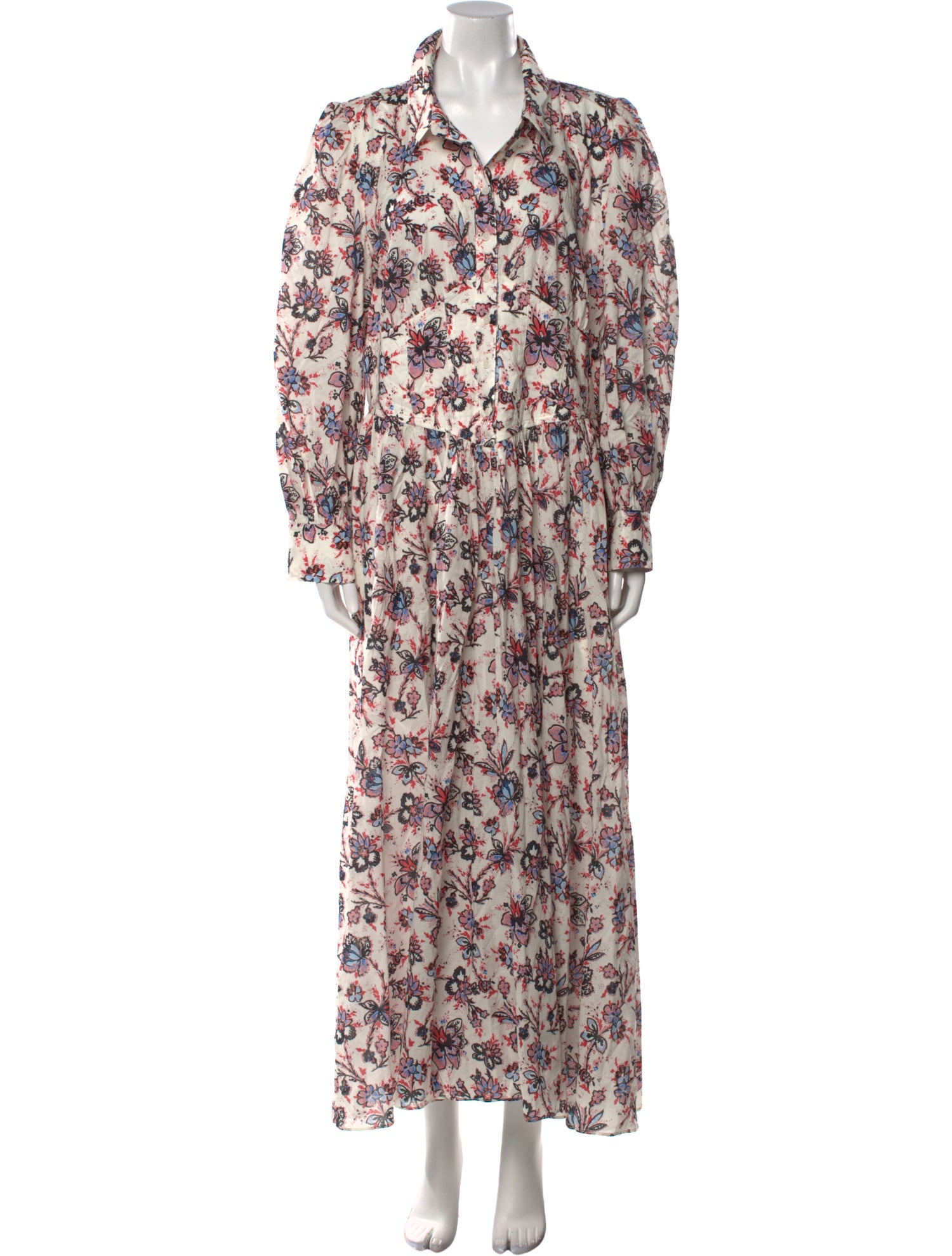 Derek Lam 10 Crosby Floral Print Long Dress
