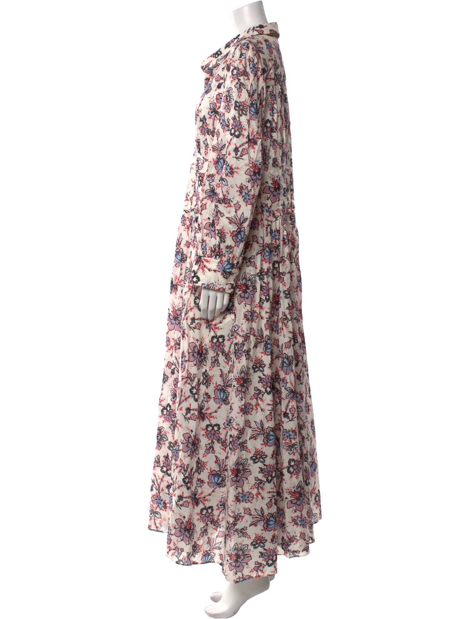 Derek Lam 10 Crosby Floral Print Long Dress