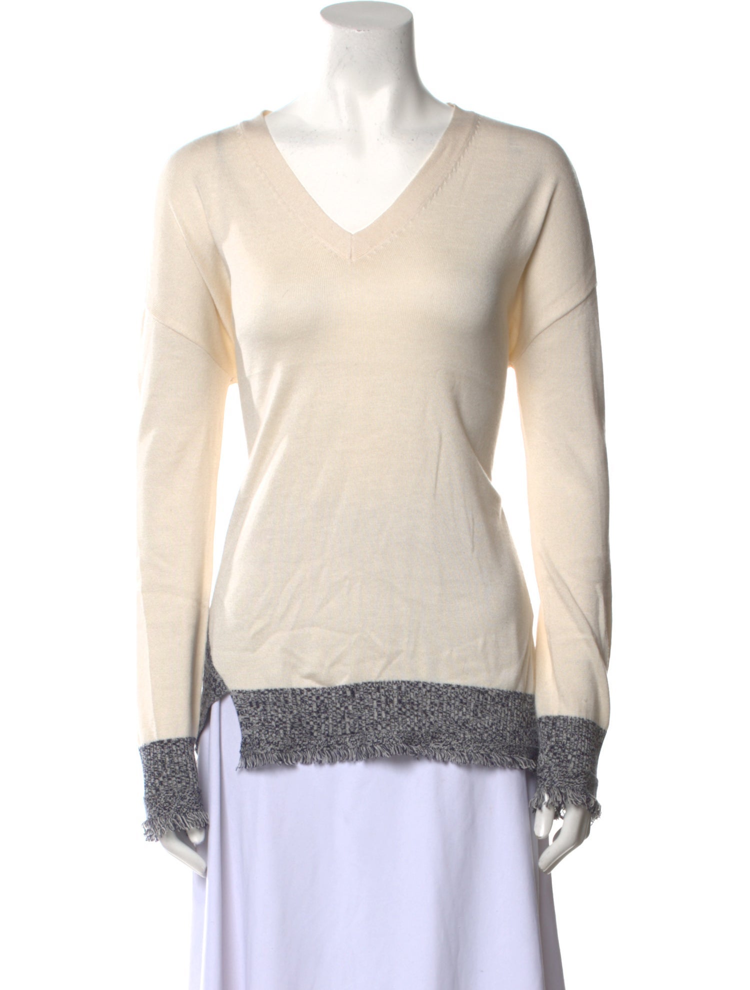 Derek Lam Silk V-Neck Sweater