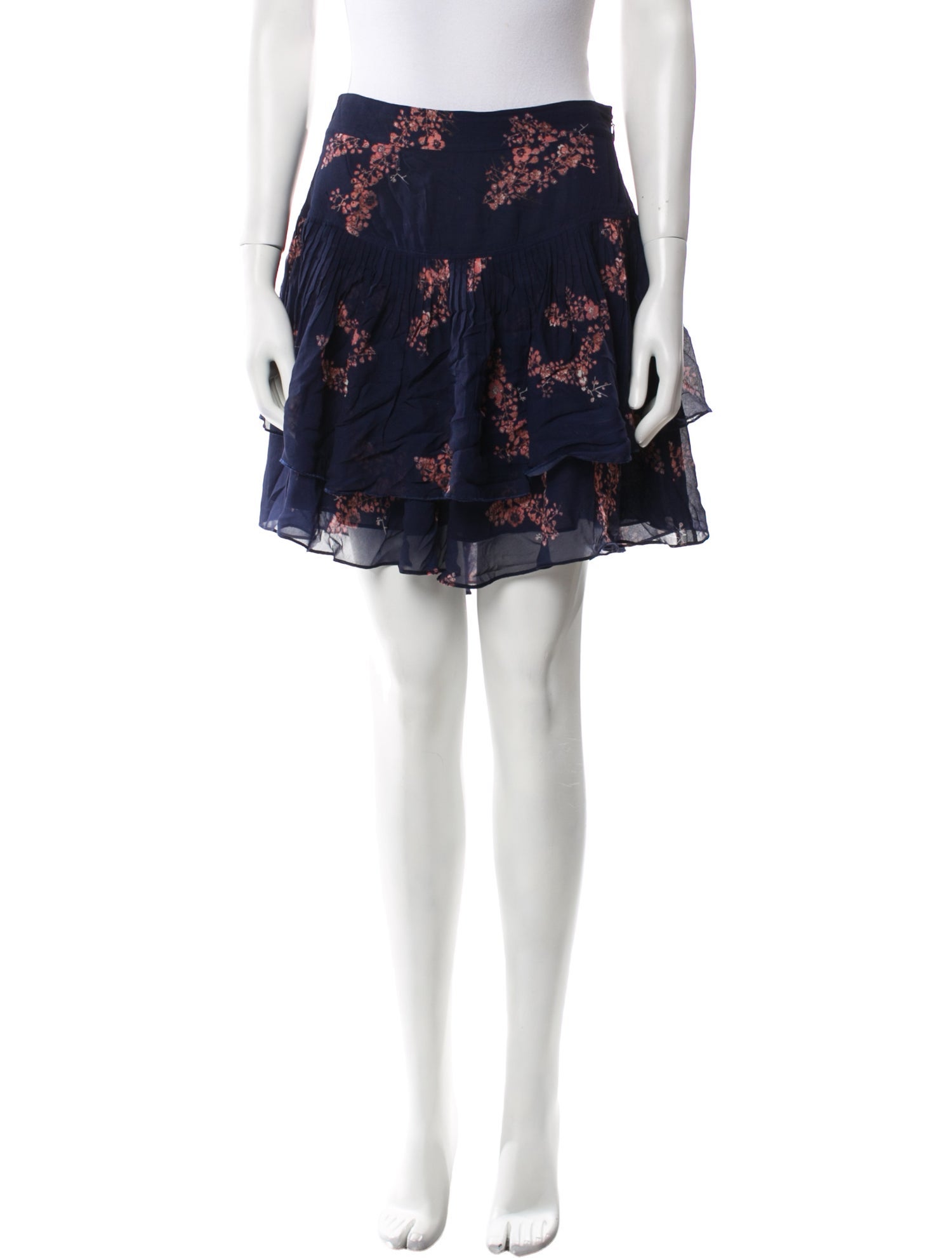 Derek Lam Floral Print Mini Skirt