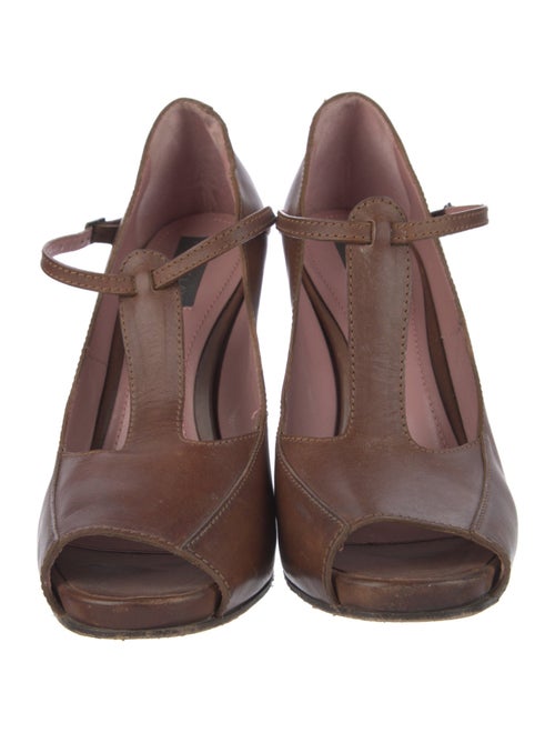 Derek Lam Leather T-Strap Pumps