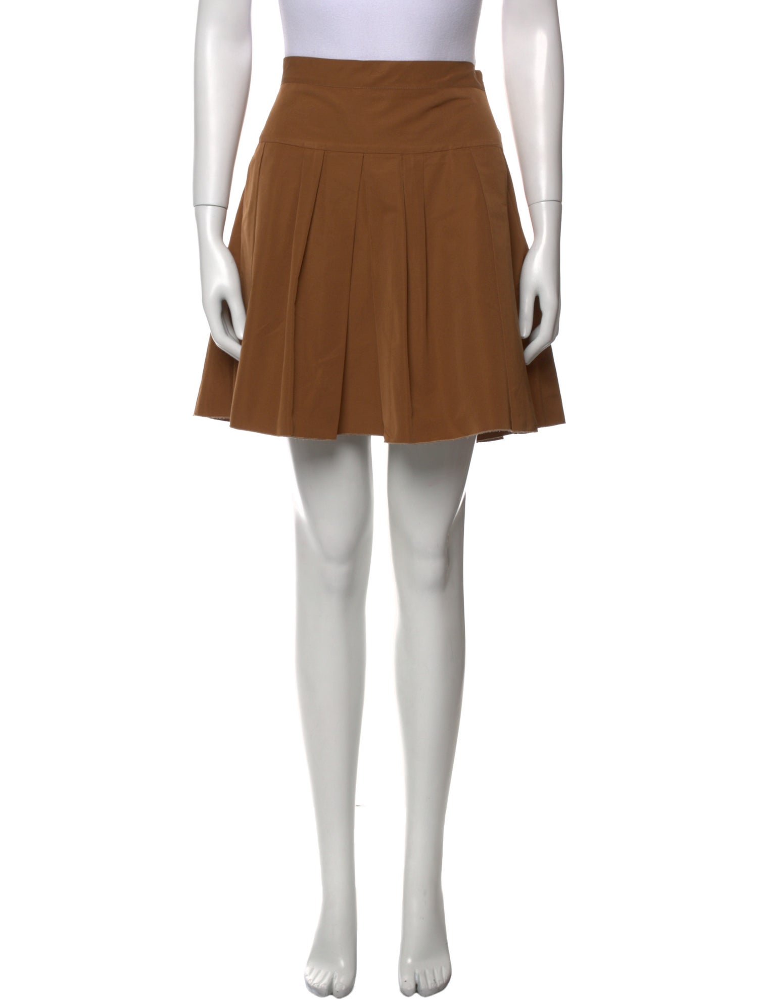 Derek Lam Pleated Accents Mini Skirt