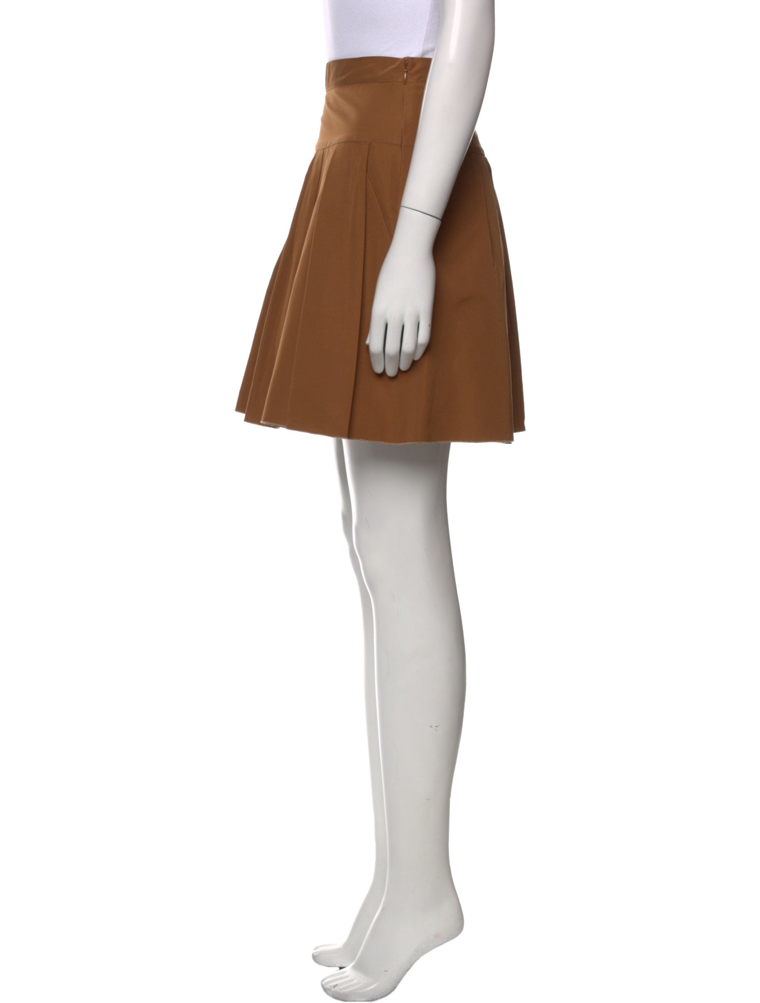 Derek Lam Pleated Accents Mini Skirt