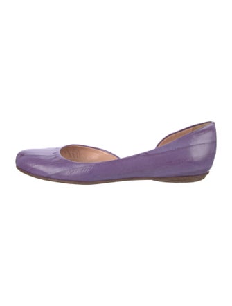 Derek Lam Embossed Leather D'Orsay Flats