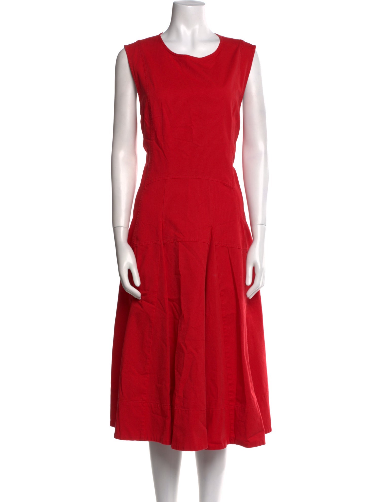 Derek Lam Crew Neck Midi Length Dress