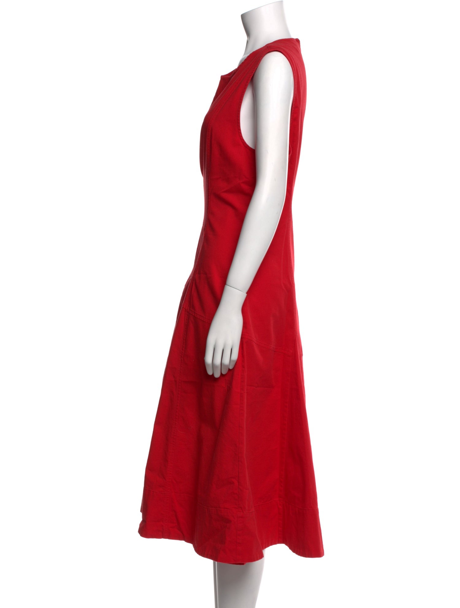 Derek Lam Crew Neck Midi Length Dress