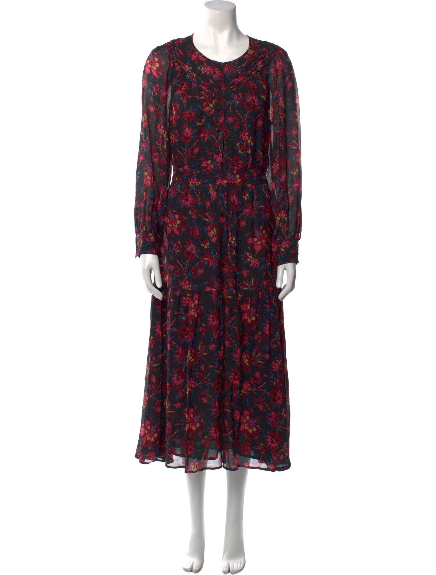 Derek Lam Floral Print Long Dress