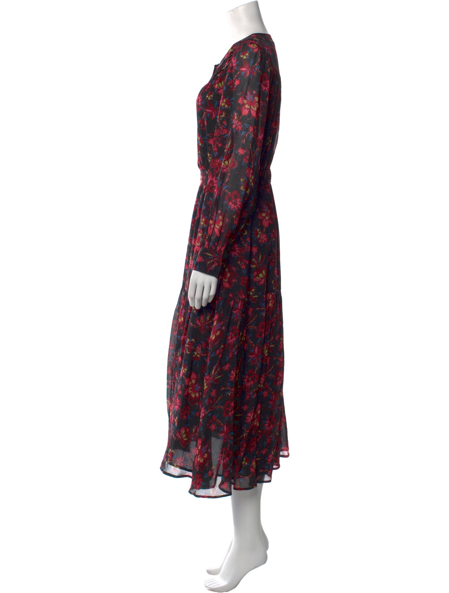 Derek Lam Floral Print Long Dress