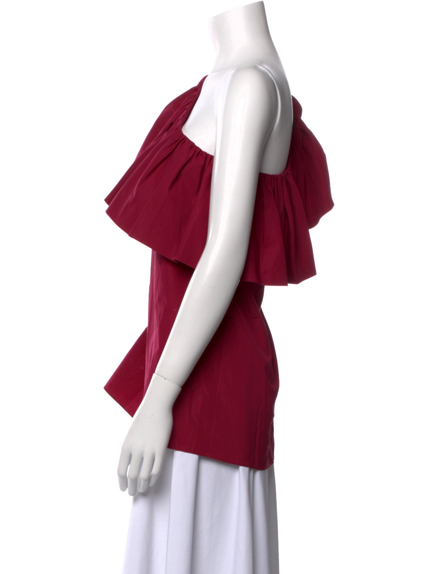 Derek Lam One-Shoulder Sleeveless Blouse