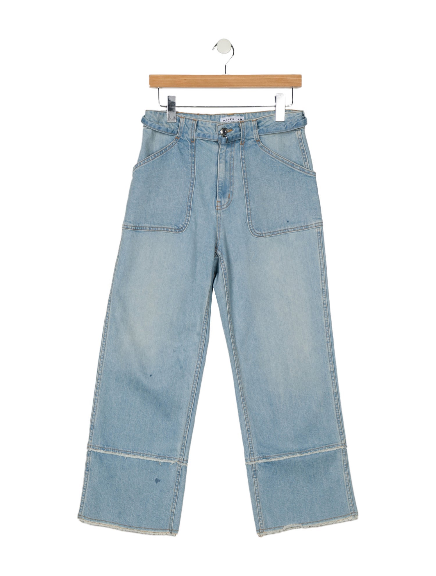 Derek Lam Mid-Rise Wide Leg Jeans